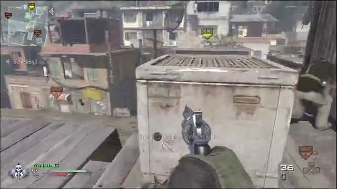 Modern Warfare 2 Epic Throwing Knife Game Winning Killcam