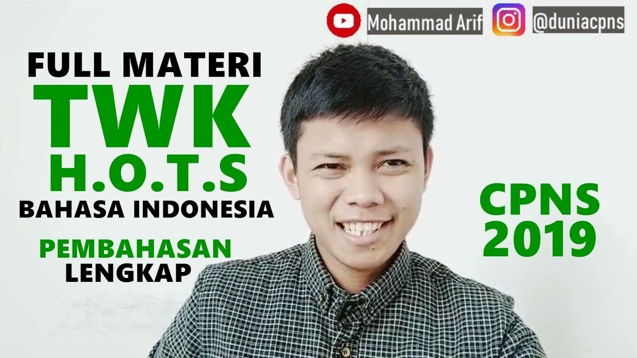 TWK HOTS CPNS 2019! MATERI LENGKAP BAHASA INDONESIA DAN PEMBAHASAN