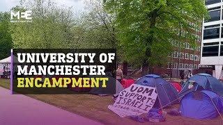 University of Manchester students protest against war in Gaza