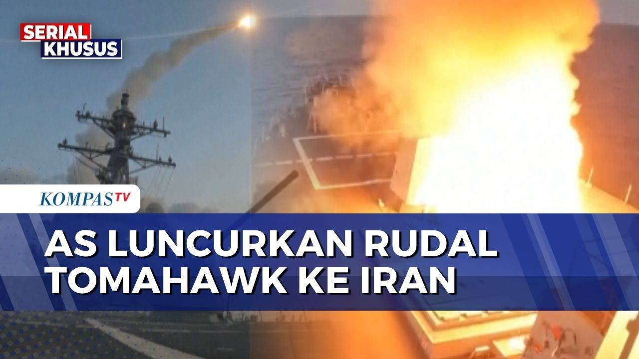 Detik-Detik AS Luncurkan Rudal Tomahawk ke Iran dari Kapal Perang USS Bainbridge