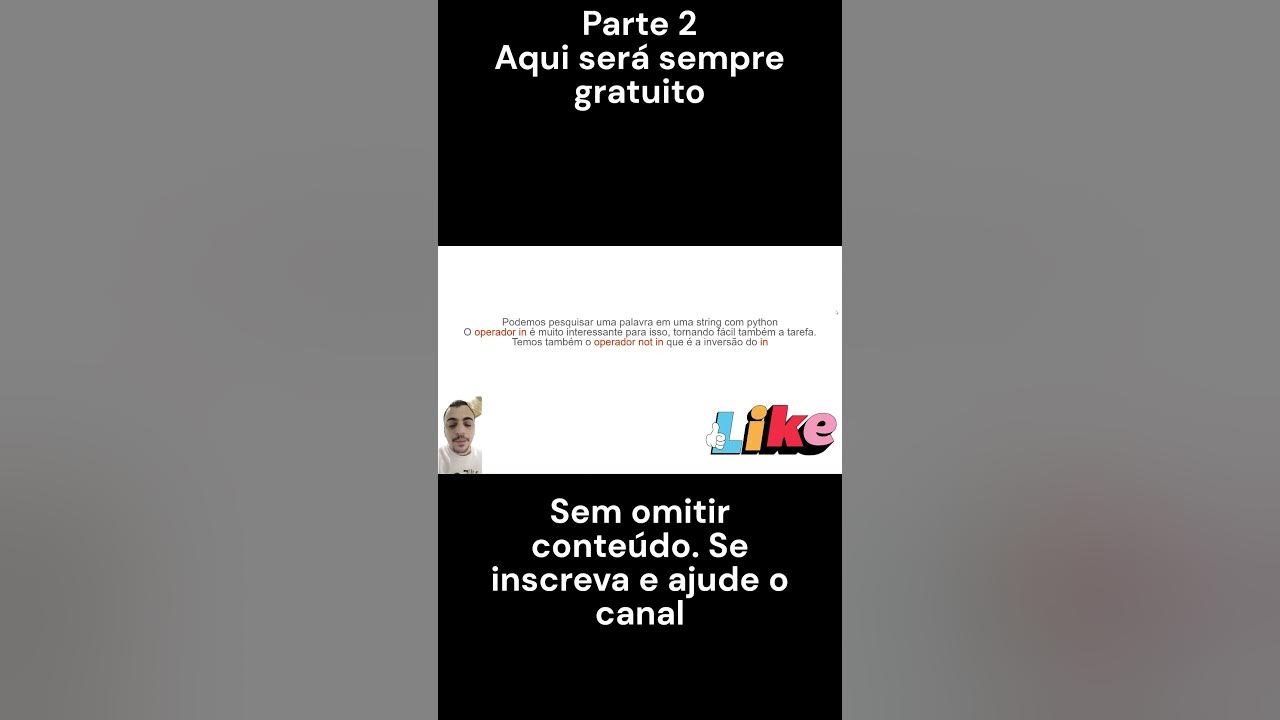 Python | funções lower, upper, in, not in aula 2 #python #programação # ... image.