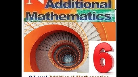 Add-Math O-Level Derivatives Exercise 15.3 and 15.4