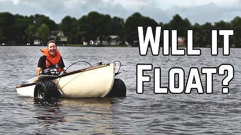 MAIDEN VOYAGE | Amphibious Go Kart "Tank Boat" Pt. 3