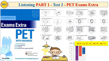 PET Exams Extra Listening Part 1 Test 3 (Transcript + Key)