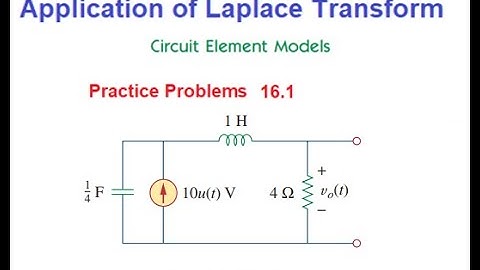 (E)ENA(A)Practice 16.1||  Application of Laplace Transform ||