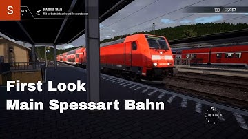 First Look Main Spessart Bahn Train Sim World 2 BR 185.2 Introduction