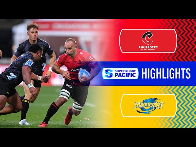 Super Rugby Pacific 2024 | Crusaders v Hurricanes | Round 4 Highlights class=