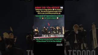 Taehyung is stage genius ,this move is so 🔥 #bts #v #taehyung #shorts #youtubeshorts