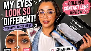 Do Colored Contacts Actually Look Realistic? Testing Hanix on Dark Eyes 👀