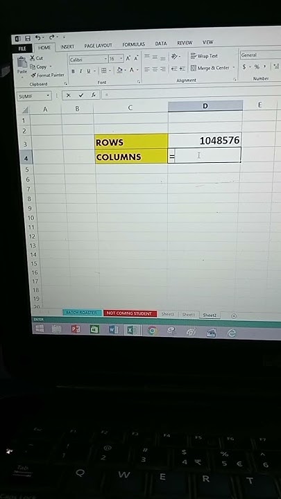 How to Count Row and Columns in Excel Sheet ред #excel #spreadsheets # ...
