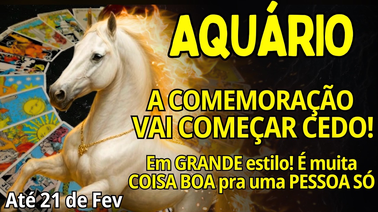 AQUÁRIO ♒ DE ARREPIAR! A COMEMORAÇÃO VAI COMEÇAR CEDO😱 AGUARDE TUDO EM SILÊNCIO🔥🔥 É TÃO BOM QUE NÃO