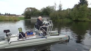 Hangkai Electric Outboard Motor on Rowing Solutions RS CAT16