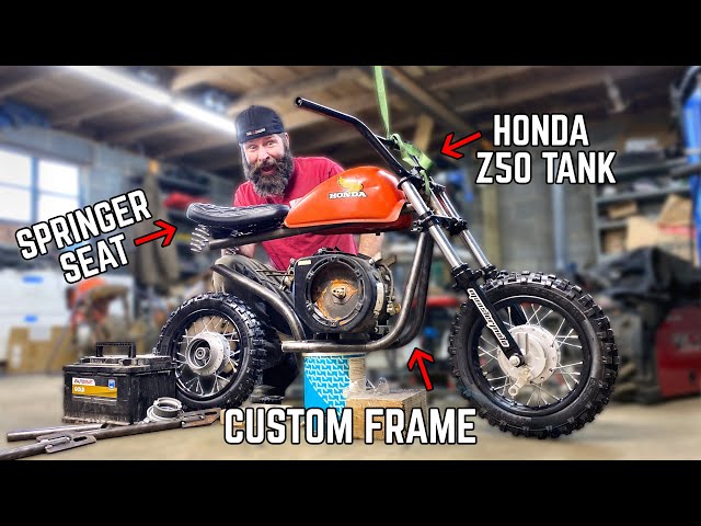 How To Build A Simple Custom Mini Bike Pt. 1 | Full Suspension, E-Start Mini  Dirt Bike! - Youtube