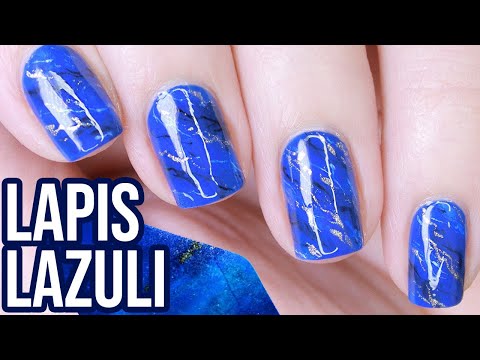 Lapis Lazuli Gemstone Nails!