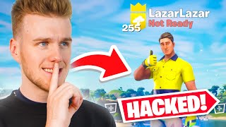 I HACKED LAZARBEAMS FORTNITE SETUP!