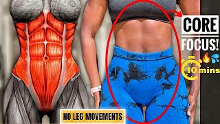 FLAT STOMACH IN Just 10 Mins/Days | Absolute Core Focus🔥You Need, No Leg Movements screenshot 3