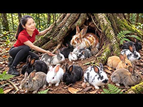 Harvesting A Lot Of Wild Rabbit in The Forest Go To Market Sell | Farm Life
