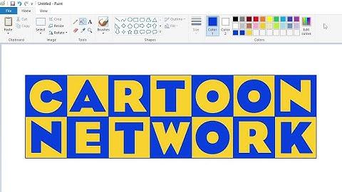 How to draw a variant Cartoon Network logo using MS Paint | How to draw on your computer