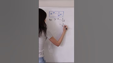 EXPONENT RULES - NEGATIVE EXPONENTS #shorts #math #maths #mathematics