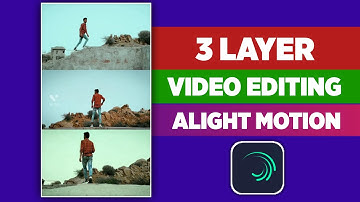 Trending 3 Layer Video Editing In Alight Motion | 3 Video In One Screen Alight Motion