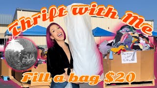 THRIFT WITH ME ✿Fill a bag for $20! Y2k Vintage steal’s and deals! #thrifthaul #thriftwithme #thrift