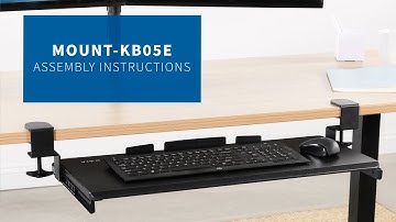 MOUNT-KB05E Clamp-on Keyboard Tray Assembly by VIVO