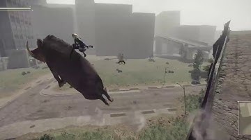 Nier Automata Boar Riding