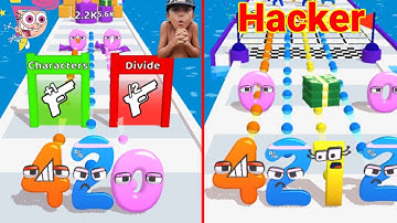 Merge Alphabet Number run game max level part 05 #mergealphabetlorerun