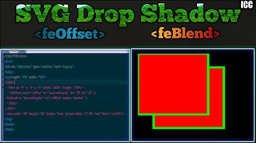 How To Use Drop Shadow in SVG || FeOffset & FeBlend ||