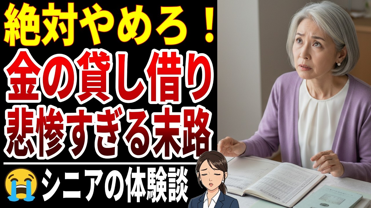 【絶対やめろ】老後にお金の貸し借りをした末路20選【シニアの口コミ】