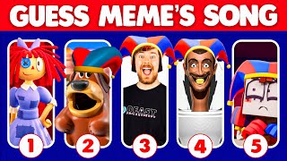 Guess The Meme By Song, Dance & Emoji | Ronaldo, Chappa, Cat, Freddy Fazbear - The Digital Circus🎪