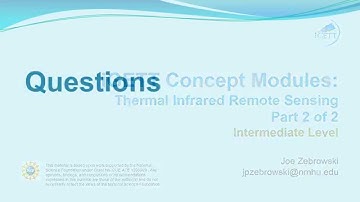 iGETT Concept Module Thermal Infrared Remote Sensing -  Part 2