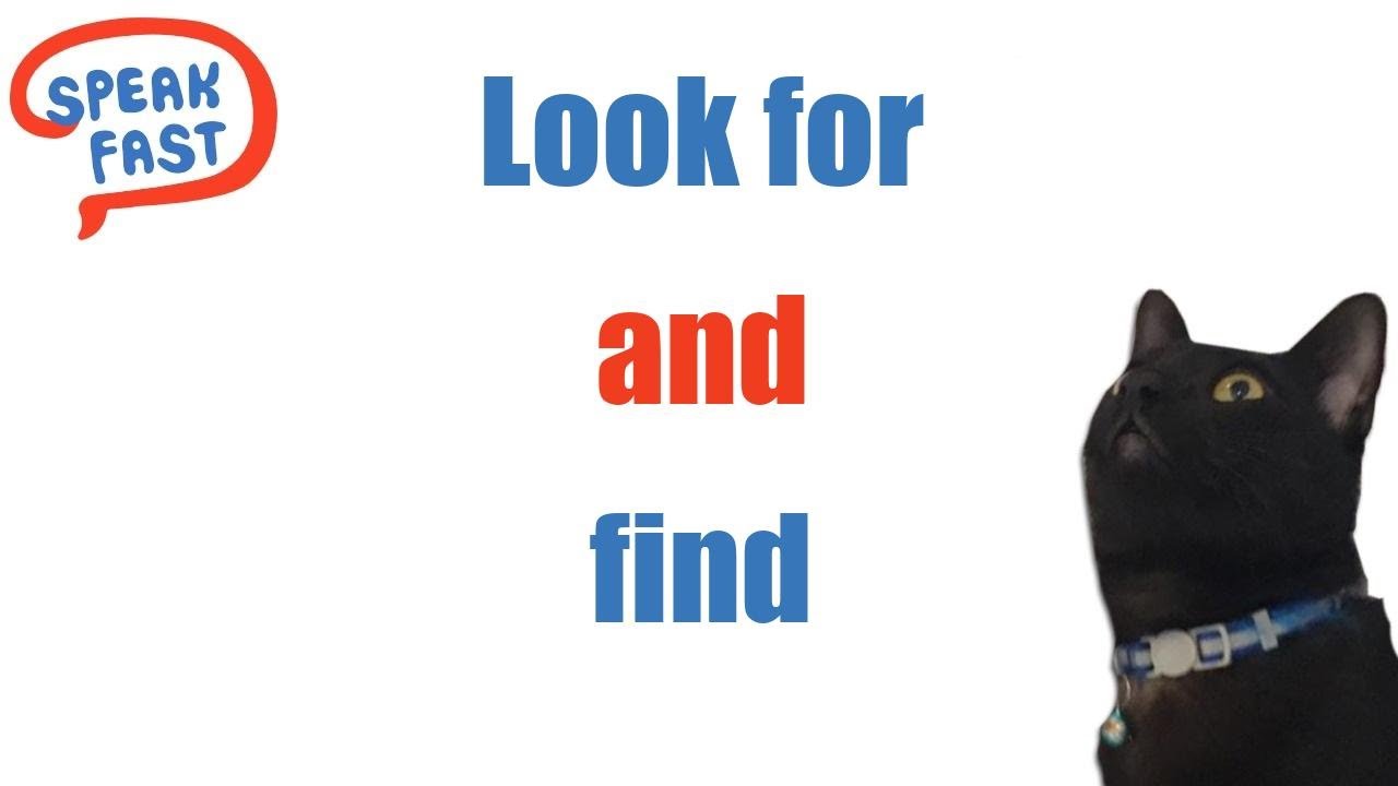 Look for, find, aprende a decir buscar y encontrar en Inglés YouTube