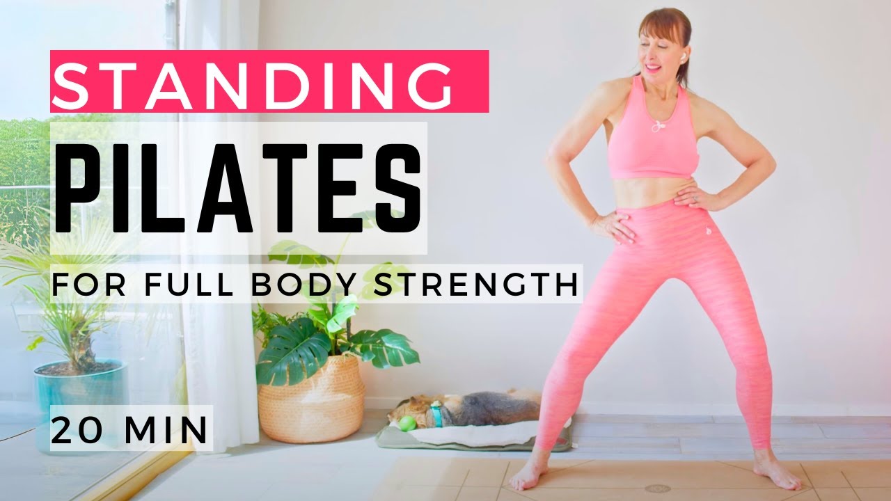 STANDING PILATES WORKOUT FOR FULL BODY STRENGTH ( No Equipment) 20 MIN
