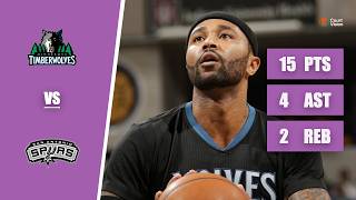 TB - Mo Williams - 15 Points, 4 Assists, 2 Rebounds vs Spurs - 2014-15 Regular Season