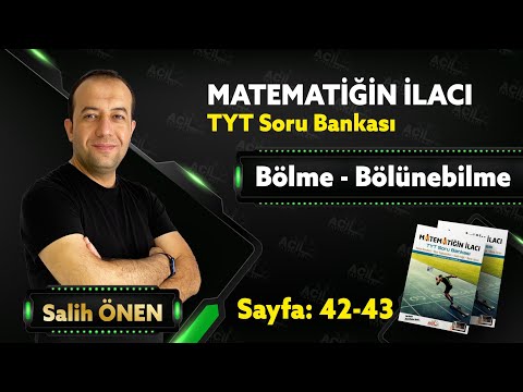 ACİL YAYINLARI MATEMATİĞİN İLACI TYT SORU BANKASI (Bölme ve Bölünebilme Test-4)