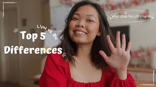 TOP 5 DIFFERENCES - LVN vs RN