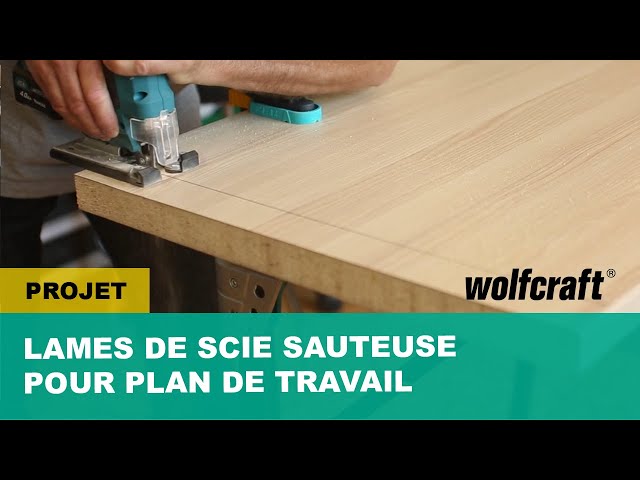 Comment découper un plan de travail - Coupe nette des deux côtés - Lame de scie  sauteuse