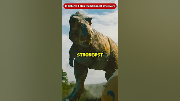 Is the Rebirth T-Rex Really the Strongest One Ever? Jurassic World Rebirth #Shorts #Viral