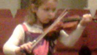 Addy at the Christmas program.