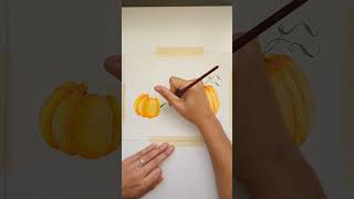 Painting Watercolor Pumpkins 🎃
