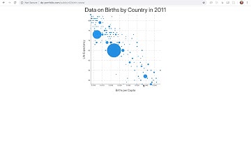 D3 Scatter Plot of World Population Data
