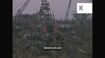 1960s, 1970s USA, Junkyard Timelapse, Scrap Yard 35mm