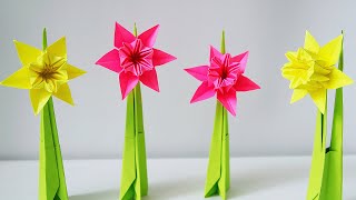 Origami Daffodil   Daffodil flower and stem (Ted Norminton)