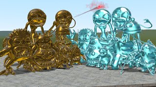 Golden Garten Of Banban 3 Family Vs Diamond Garten Of Banban 3 Family In Garry's Mod!