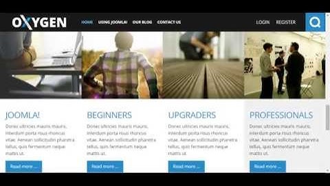Oxygen Template For Joomla