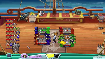 Diner Dash: Flo Through Time Walkthrough - Level #37 - Buccaneer Bistro