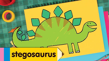 How To Draw A Stegosaurus | Simple Drawing Lesson for Kids | Step By Step
