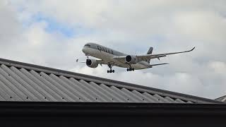 Slow Motion Qatar Airways A7-AME Airbus A350-941