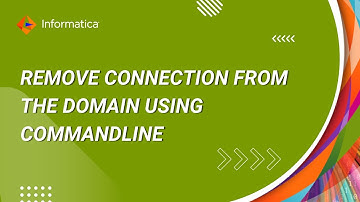 How to Remove Connection from the Domain using Commandline